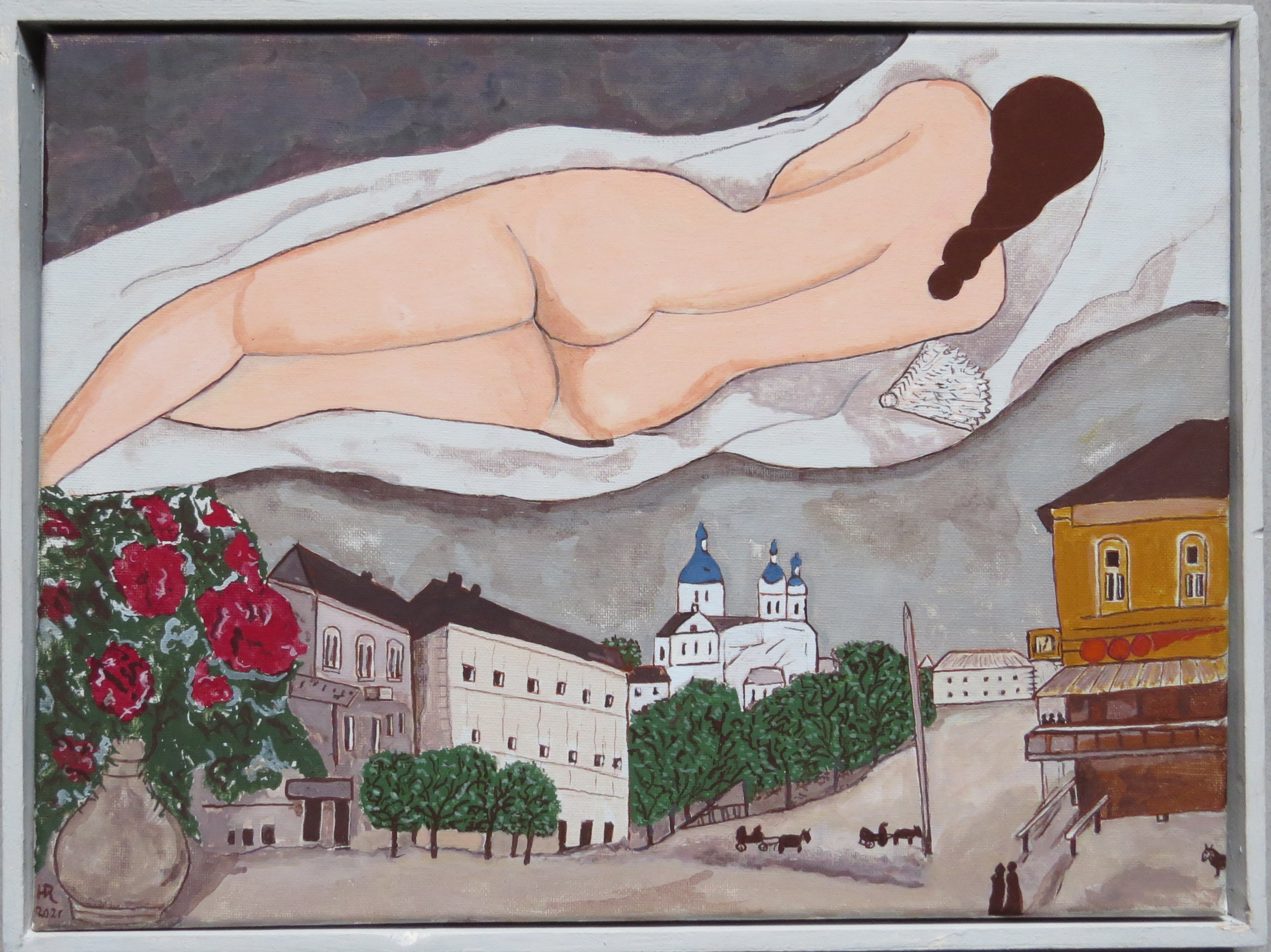 Naakt boven Vitebsk